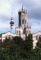 Clocktower with Sky Tower visible behind